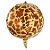 Balão de Festa Microfoil 22'' 55cm - Girafa - 1 unidade - Rizzo - Imagem 4