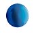Balão de Festa Metalizado 20'' 50cm - Esphera Azul Redondo - 1 unidade - Cromus - Rizzo - Imagem 1
