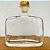 Frasco para Perfumaria de Vidro Retangular - Dublin Transparente com Rolha Dourada - 200ml - 1 unidade - Rizzo - Imagem 1