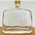 Frasco para Perfumaria de Vidro Retangular - Dublin Transparente com Rolha Dourada- 350ml  - 1 unidade - Rizzo - Imagem 1
