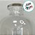Frasco para Perfumaria de Vidro Redondo - Roma Transparente - 260ml - 1 unidade - Rizzo - Imagem 2