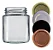 4 Potes de Vidro Conserva Tempero Geleia Tampa Metal - 200ml - Imagem 1