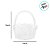 Cesta Decorativa de Vidro Redonda - 13cm - 1 unidade - Cromus - Rizzo - Imagem 2