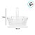 Cesta Decorativa de Vidro Oval - 13cm - 1 unidade - Cromus - Rizzo - Imagem 2