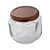 Pote de Vidro Quadrado Waldir 240ml - 7,5cm - 1 unidade - Rizzo - Imagem 1