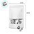 Saco de Papel Branco com Visor Stand Up Pouch Zip 20x30x5cm - Fecho Hermético Impermeável por dentro - 50 unidades - Riz - Imagem 2