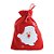 Saco de Natal - Noel Vermelho, Branco - 14x18cm - 1 unidade - Cromus - Rizzo - Imagem 1