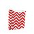 Saquinho de Papel para Mini Pizza e Hambúrguer M 10x10,5x4cm - Missoni Vermelho - 50 unidades - Cromus - Rizzo Festas - Imagem 1