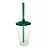 Copo de Acrílico Durável com Tampa e Canudo 300ml - Verde Escuro - 1 unidade - Rizzo - Imagem 1