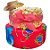 Bolo Decorativo de Festa Junina Pipoca - Vermelho - 25,5x29cm - 1 unidade - Rizzo - Imagem 1