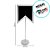 Lousa para Personalizar Bandeirinha Amarela com Apoio - 25cm - 1 unidade - Rizzo - Imagem 2