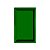 Bandeja retangular Plástico Verde Bandeira - 31x19x2cm - 1 unidade - Rizzo - Imagem 1