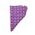 Lenço Caipira M - Xadrez - Rosa/Vermelho/Azul - 1 unidade - Rizzo - Imagem 1