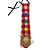 Gravata Vermelha Xadrez com Apliques Sortidos - 30cm - 1 unidade - Rizzo - Imagem 1