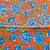 Guardanapo Chita Flor Laranja - 40x40cm - 1 unidade - Rizzo - Imagem 1