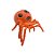 Brinquedo Cute Spider - Laranja - 1 unidade - Rizzo - Imagem 1