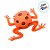 Brinquedo Cute Frog - Laranja - 1 unidade - Rizzo - Imagem 3