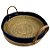 Bandeja Decorativa Paracanas Azul Grande - Alça de Couro - 35x35x9cm - 1 unidade - Rizzo - Imagem 5