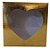 Caixa Para Doce Com Visor De Coração - 14x14x14cm - Ouro Texturizada - 10 unidades - Assk - Rizzo - Imagem 5