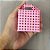 Caixa Quadrada Para Doces - 6,5x6,5x4,5cm - Rosa - 10 unidades - Rizzo - Imagem 3