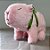 Capivara Pelúcia Eletrônica - Rosa- 15x10,5cm - 1 unidade - Rizzo - Imagem 1