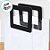 Sacola Transparente PVC Com Alça Retangular Couro Preto - 16,4x14,2x7,3cm - 1 unidade - Cromus - Rizzo - Imagem 3