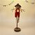 Enfeite Decorativo De Festa Junina Espantalho Cangaço Com Base Rustica - Marrom -36cm - 1 unidade - Rizzo - Imagem 1