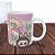 Caneca de Porcelana Personalizado - Labubu - 325ml - 1 unidade - Rizzo - Imagem 1