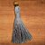 Tassel Decorativo Artesanal - Cinza - 1 unidade - Rizzo - Imagem 1