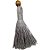 Tassel Decorativo Artesanal - Cinza - 1 unidade - Rizzo - Imagem 4