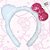 Tiara Hello Kitty com Laço e Orelha - Pink - 1 unidade - Rizzo - Imagem 1