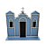Igreja em MDF De Festa Junina - Azul Claro - 21x20cm - 1 unidade - Rizzo - Imagem 3