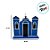 Igreja em MDF De Festa Junina - Azul - 21x20cm - 1 unidade - Rizzo - Imagem 2