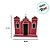 Igreja em MDF De Festa Junina - Vermelho - 21x20cm - 1 unidade - Rizzo - Imagem 2