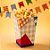 Caixa para Pipoca - De Festa Junina Xadrez PP - 6x6x12,5cm - 10 unidades - Cromus - Rizzo - Imagem 1