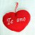 Chaveiro Almofada De Coração - Te Amo - 11x15cm - 1 unidade - Rizzo - Imagem 1