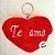 Chaveiro Almofada De Coração - Te Amo - 7x5,5cm - 1 unidade - Rizzo - Imagem 2