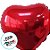 Balão de Festa Metalizado 9"25cm - Coração Vermelho  - 50 unidades - Rizzo - Imagem 2