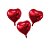 Balão de Festa Metalizado 9"25cm - Coração Vermelho  - 50 unidades - Rizzo - Imagem 4