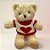 Urso de Pelúcia com Blusa de Coração - Creme - 28cm - 1 unidade - Rizzo - Imagem 1