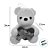 Urso de Pelúcia com Coração Vermelho - Rosa - 28cm - 1 unidade - Rizzo - Imagem 3