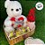 Urso de Pelúcia com Coração Vermelho - Branco - 28cm - 1 unidade - Rizzo - Imagem 3