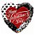 Balão de Festa Microfoil 18" 45cm - Coração Happy Valentine's Day - 1 unidade - Qualatex Outlet - Rizzo - Imagem 1