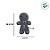 Almofada Gingerbread De Natal - 36cm - 1 unidade - Cromus - Rizzo - Imagem 2