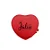 Mini Porta Joias Coração Personalizado - Nome com Borboleta - Vermelho - 1 unidade - Rizzo Personalizado - Imagem 1