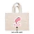 Sacola de Algodão Cru Personalizada - Silhueta Patricinha Mod.3 c/ Nome - 20cm x 22cm - 1 unidade - Rizzo Personalizado - Imagem 1