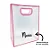 Sacola PVC com Alça Rosa Personalizada com Nome - 30x25x15cm - 1 unidade - Rizzo Personalizado - Imagem 2