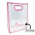 Sacola PVC com Alça Rosa Personalizada com Nome - 40x30x12cm - 1 unidade - Rizzo Personalizado - Imagem 1