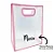 Sacola PVC com Alça Rosa Personalizada com Nome - 40x30x12cm - 1 unidade - Rizzo Personalizado - Imagem 2