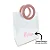 Sacola PVC com Alça Redonda de Couro Rosa Personalizada com Nome - 18x16x8cm - 1 unidade - Rizzo Personalizado - Imagem 1